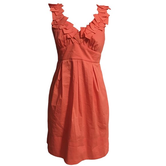 BCBG MaxAzria “Kerry” Coral Sun Dress - Size 4 - Picture 1 of 6